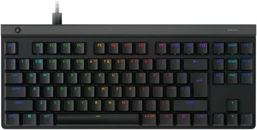 Logitech G515 TKL Wired Low-Profile Gaming Keyboard, GL Mechanical Linear Tactile Switches, Double-Shot PBT Keycaps, Low-Profile Key Switch Actuation Point, Black - eBuy UAE